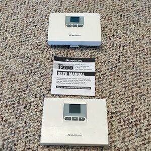 Pair of Braeburn Model 1200 Ivory  Thermostats